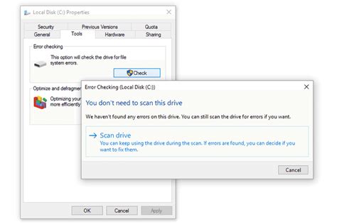 testing hard drive for errors|windows hard drive error checking.